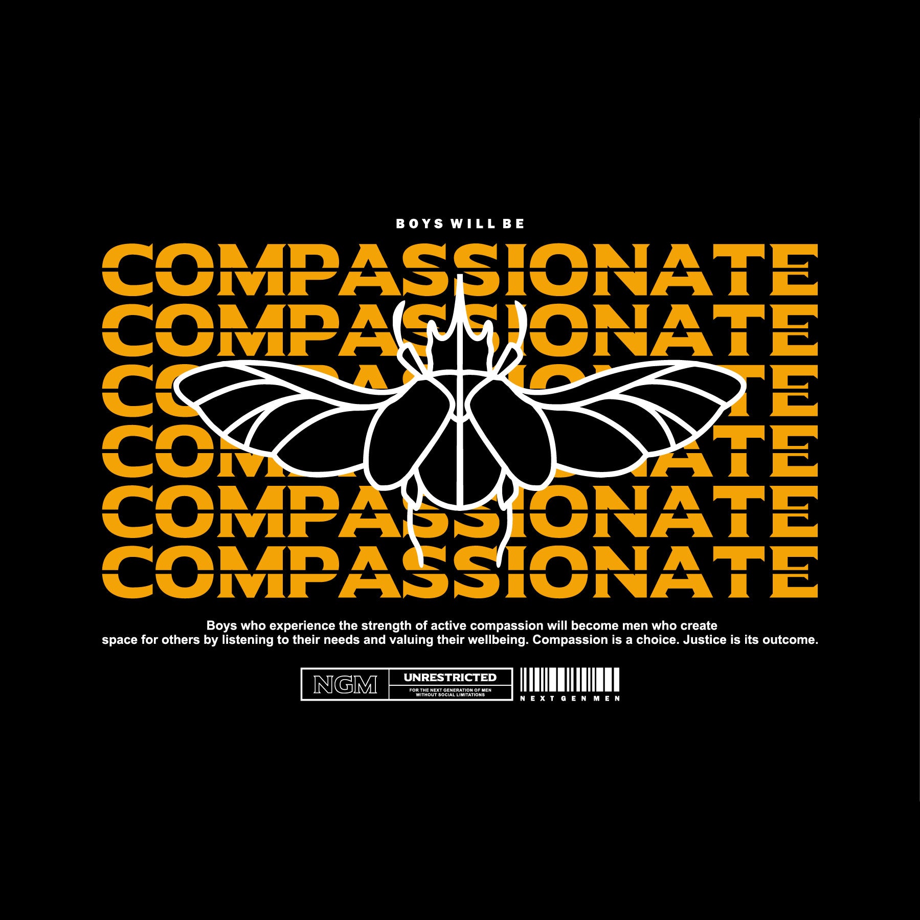 Women’s ‘Boys Will Be Compassionate’ Relaxed Tee